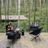 Camping Foldable Metal Stand Portable Aluminum Alloy Box Stand Stainless Steel Outdoor Storage Boxes Shelves for Travel Cooking