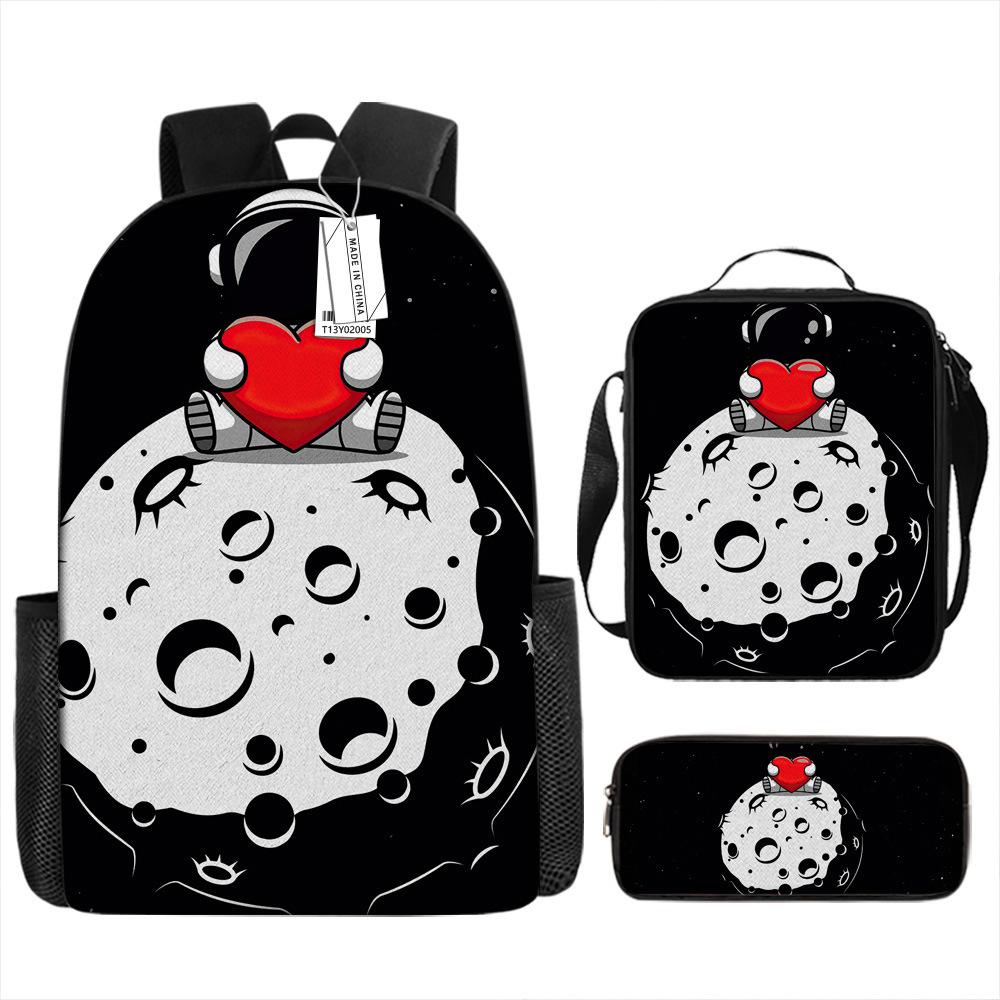 New astronaut schoolbag, boys, primary school students, grades 3 to 6, handsome and lightweight, junior high school students, backpack, large capacity