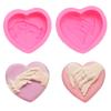 3D Heart-shaped Silicone Mold DIY Love Symbol Art Candle Plaster Soap Resin Making Chocolate Cake Molds Valentine's Day Gift