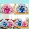 Stitch Plush Toy Pearl Bow Design Suitable Kids Gift For Sleep Play Decor Room