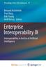 The Enterprise Interoperability IX : Interoperability In the Era of Artificial Intelligence Book