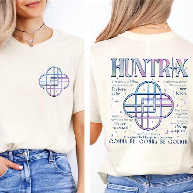 Summer Hot Sale Kpop Huntrix 2026 T Shirt Unisex Y2K Gothic Streetwear Oversized T-shirt Harajuku Hip Hop Punk T-shirt