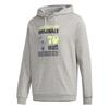 Adidas Originals Hoodie 70 Celeb Letter And Number Print Drawstring Hooded Casual Sweatshirt Men Hoodies Gray FT5845