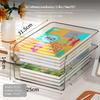 Acrylic Desktop Organizer, Stackable Book Storage Rack, Large Capacity Document Holder, Transparent