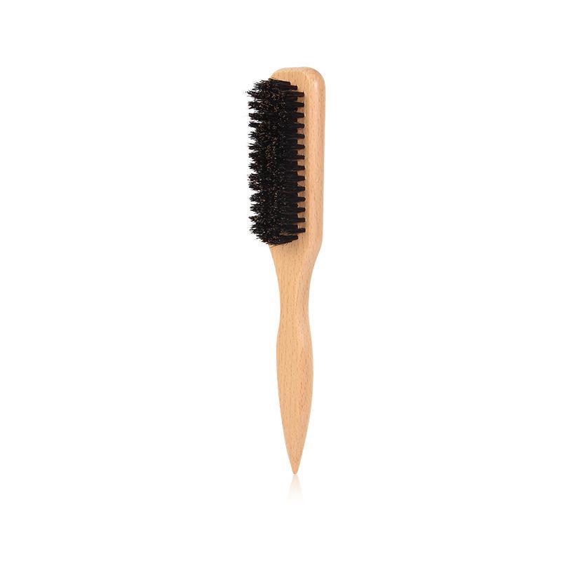 Men Leopard Print Beard Styling Brush Hairdressing Pointed Tail Plastic Cleaning Comb
