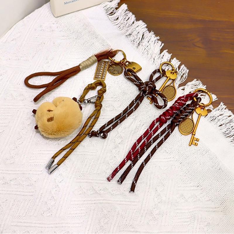 Plush Doll Bag Pendant Bag Pendant Creative Keychain Hanging Rope Bag Accessories Key Pendant Car Keychain Charm Gift