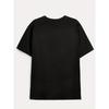 T-Shirt mit V-Ausschnitt und Lotusblüte in Übergröße – bequeme Passform, Stretch-Strick, vielseitige Freizeitkleidung für Frühling bis Herbst