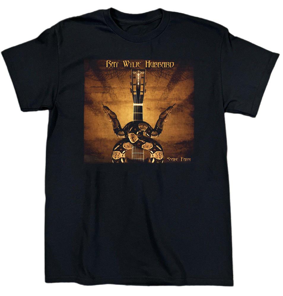 

Ray Wylie Hubbard Snake Farm Heavy Cotton Black S-5XL T Shirt UR427 Unisex T-Shirt S