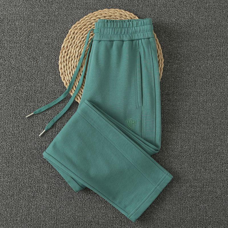 Pure Cotton Spring and Autumn Style Pitaya Color Casual Sports Pants