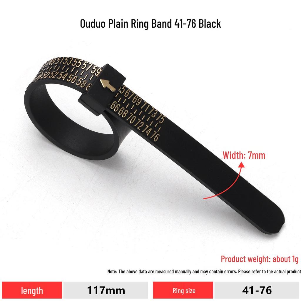 Adjustable Ring Sizer Belt for Finger Measurement