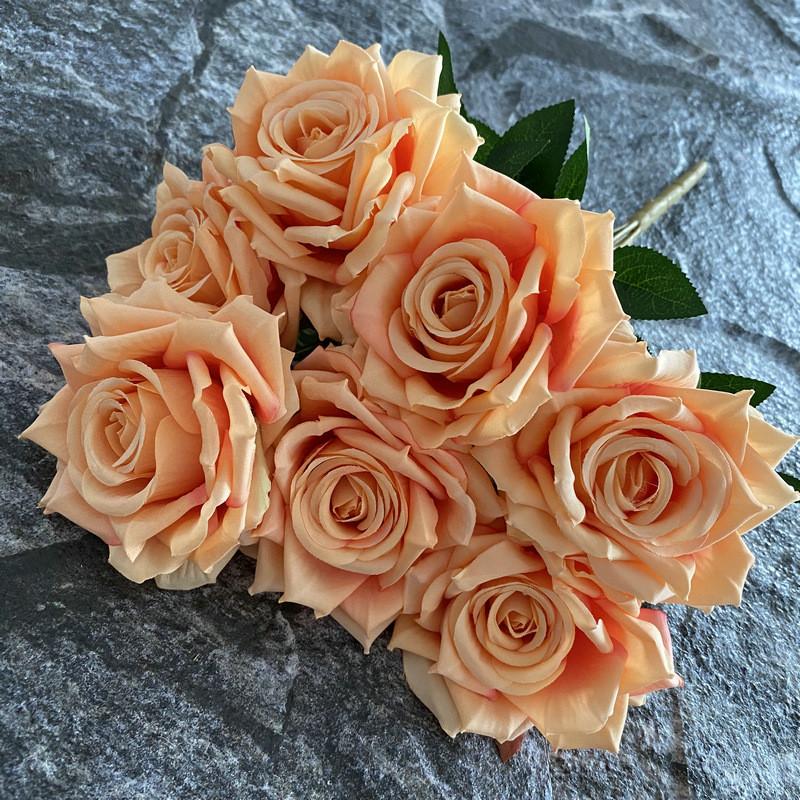 Roses Bouquet Artificial For Wedding Decor Photography Props And Home Styling