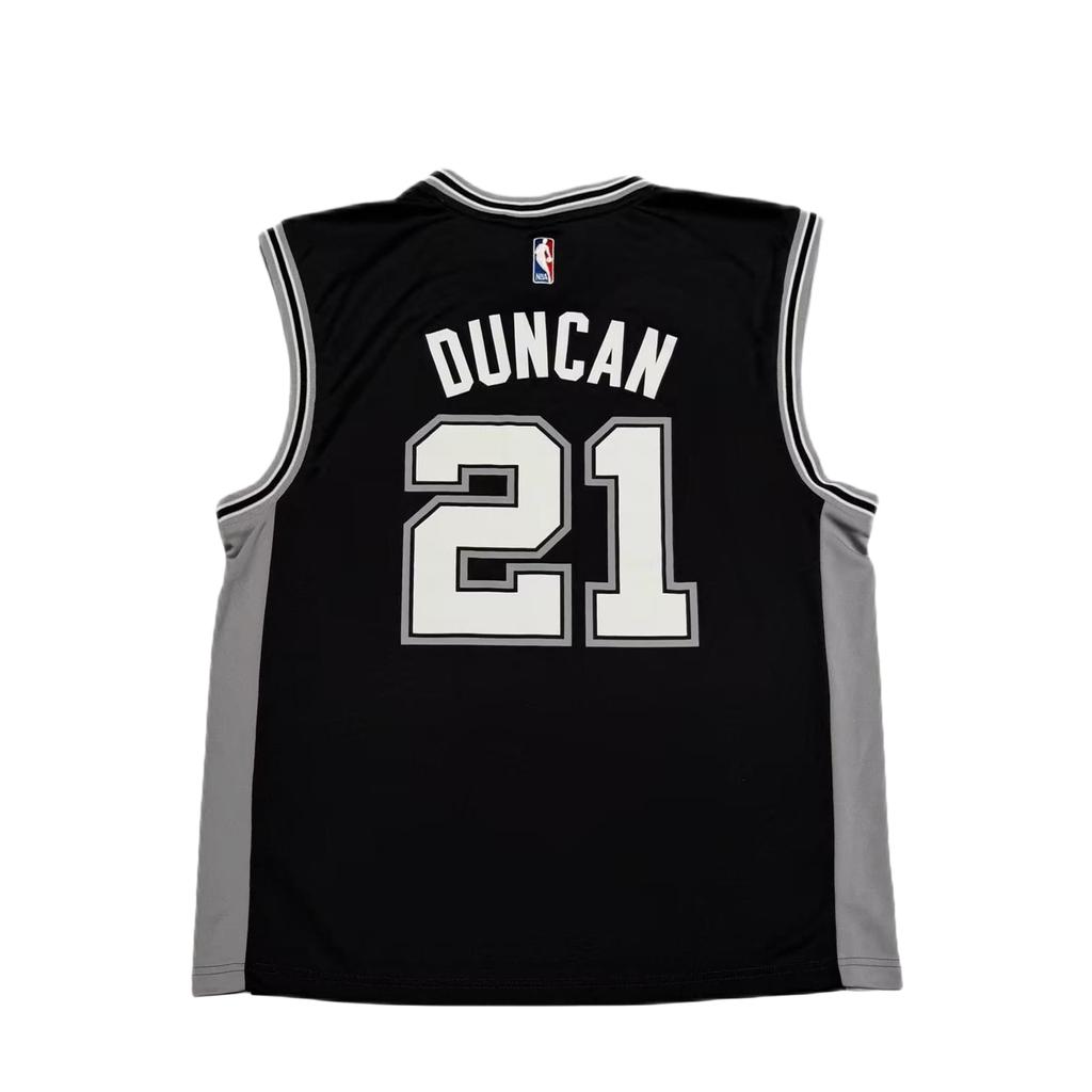 Adidas NBA Duncan Spurs 21 Jersey Pullover Printed Fashion Breathable Sleeveless Basketball Tank Unisex Tops 7818A-304-AEB169