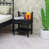 1Pcs Realistic Design Mini Nightstand Dollhouse Bedside Table Miniature Bedroom Furniture High Intricacy For Hobbyists