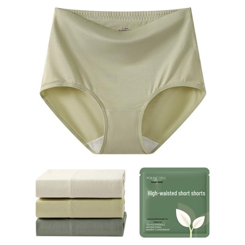 

YOUNGYELL Women s High-Waist Modal Antibacterial Underwear 3-Pack 2XL