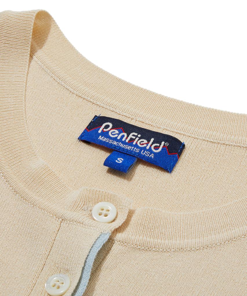 PENFIELD Knit Color-Blocked Slim Sleeveless Ivory_Fs2Ne60F