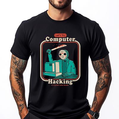 Funny Computer Hacking For Beginners Dinomike New T Shirt New In Tops & Tees Gift