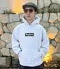 Trendy Grijs Herenhoodie - Zwaar Amerikaans Stijl, Met Pluche, Verdikte Jas voor Lente & Herfst.