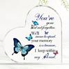2D Flat, Sympathy Bereavement Condolence Gift Acrylic Decor Sign, Home Decor Plaque Hanging Wall Art Decorative Garden Decoration for Room Door Signs