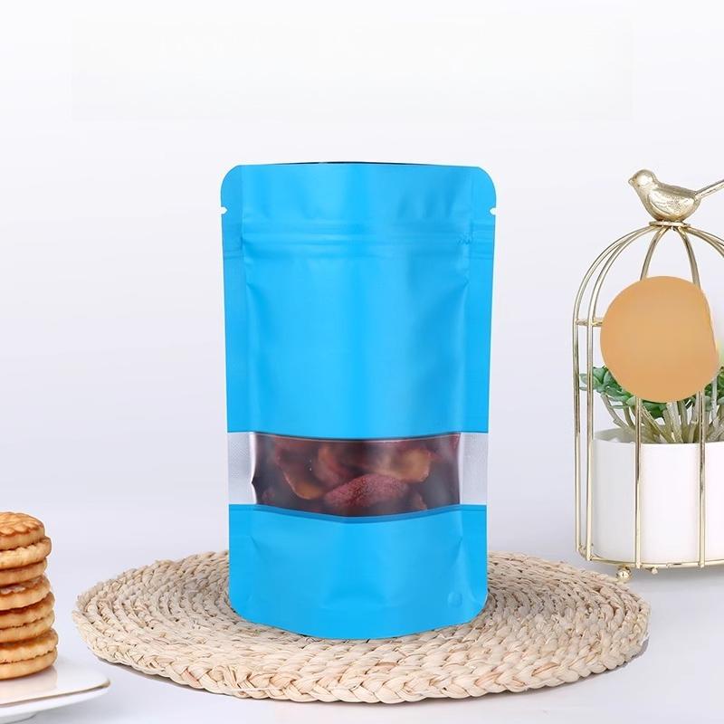 Window Independent Aluminum Foil Sealed Bag, Color Moisture-proof and Light Proof Flower Tea Nut Packaging Bag, Candy and Snack Sealed Bags