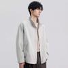 Fengxun Men's Casual Stand Collar Work Jacket