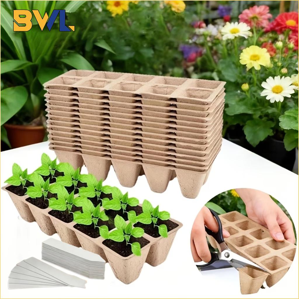 20-100PCS Biodegradable Paper Pulp Pots Eco-Friendly Seed Starter Cups Peat Pots for Gardening Seedlings Planting Transplanting
