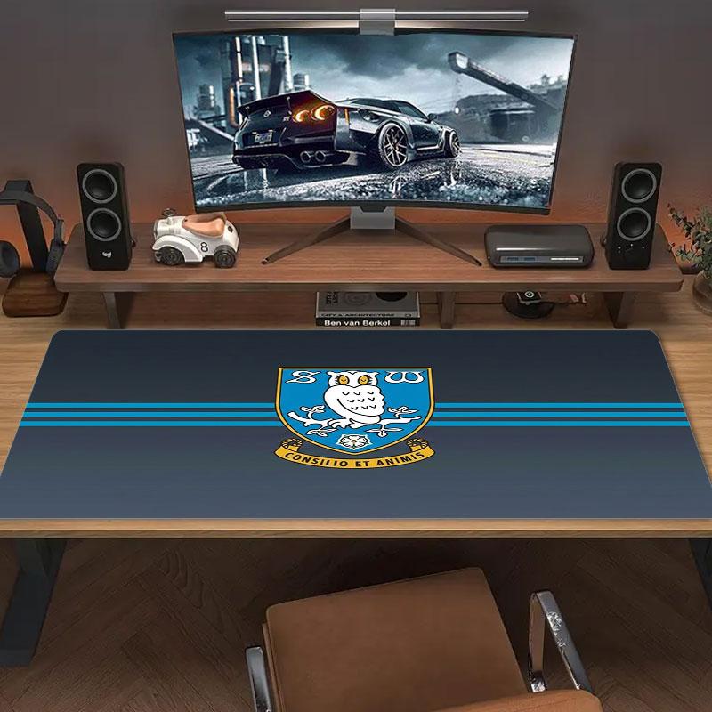 Sheffield Wednesday Logo Large Size Mouse Pad Large Gaming Table Cushion Non-slip Laptop Tablet Big Mousepad XXL Mat Mini PC Playmat With Lock edge