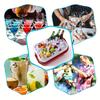 24 Pezzi/Set Cubetti di Ghiaccio Riutilizzabili per Whisky Pietre Resistenti all'Usura Estive Cubetti di Ghiaccio per Whisky Accessori in Plastica
