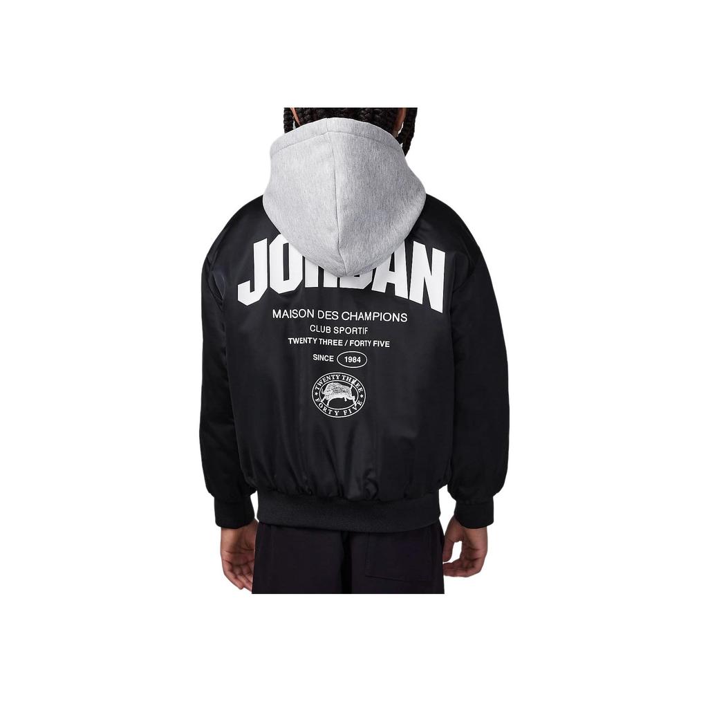 Jordan Casual Warm Hooded Cotton Jacket Kids Jackets Black HQ7064-010