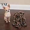 Unique Dog Leash for Parties Simulated Iron Chain Haunted House Cosplay, Halloween Plastic Prop, Novelty Yorkie Decorative Leash, Lightweight