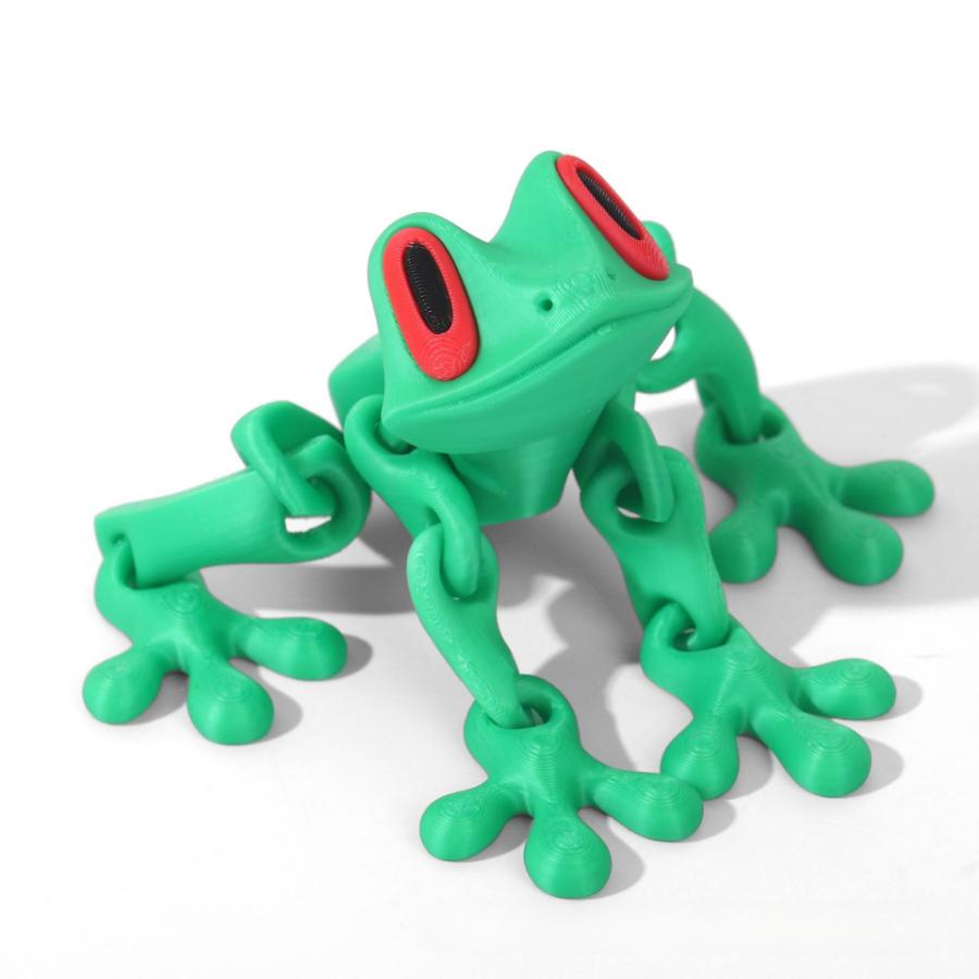 3D Printing Simulation Tree Frog Joint Movable Frog Ornaments Kitchen Home Decoration Office Animal Desk Toy Refrigerator