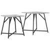 Side Table Set 2 Pcs Grey Sonoma and Black