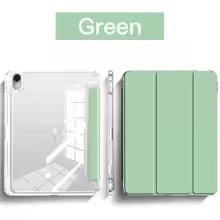 For iPad Air 11 M3/M4/M2 Case 11inch with Pen Holder Trifold Stand Transparent Acrylic Back Cover For iPad Air 4 5 10.9'' Cover