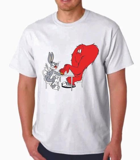 GOSSAMER AND BUGS BUNNY T-T-shirt CULT CLASSIC HD GRAPHIC MOVIE TV CARTOON S