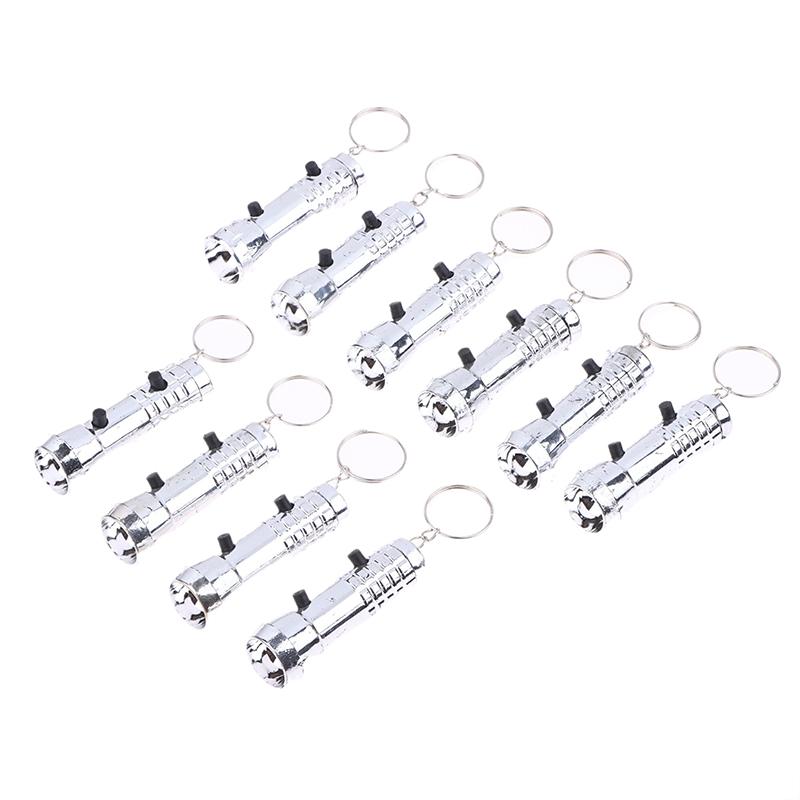 1/5/10 Adet 2'si 1 Arada Mini Led Anahtarlık Led Fener Işığı ve UV Mor Fener Anahtarlık Para Dedektörü İçin Mini Cep Fenerleri