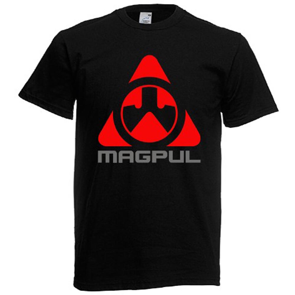Magpul Logo Guns Firearms Mens Black T-Shirt L