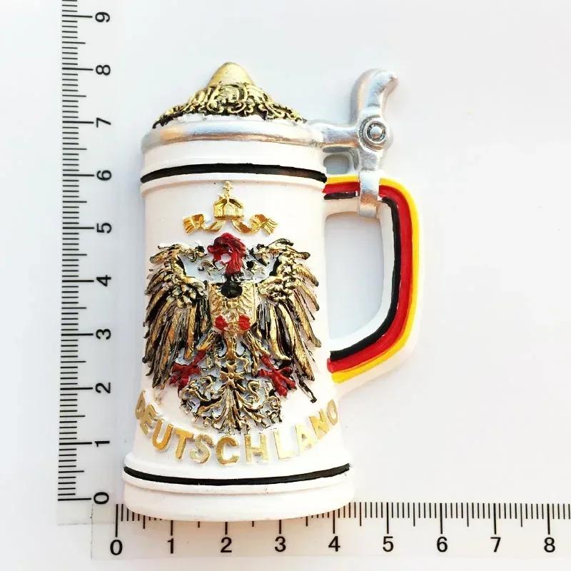 Germany Fridge Magnets Cuckoo Clock Mug Berlin Munich Dresden Frankfurt Freiburg Neuschwanstein Refrigerator Magnets Sticker