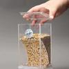 1PC Parrot Feeder Anti-Spill Transparent Bird Food Box Clear Feeding Device for Parrots Durable Bird Feeding Box
