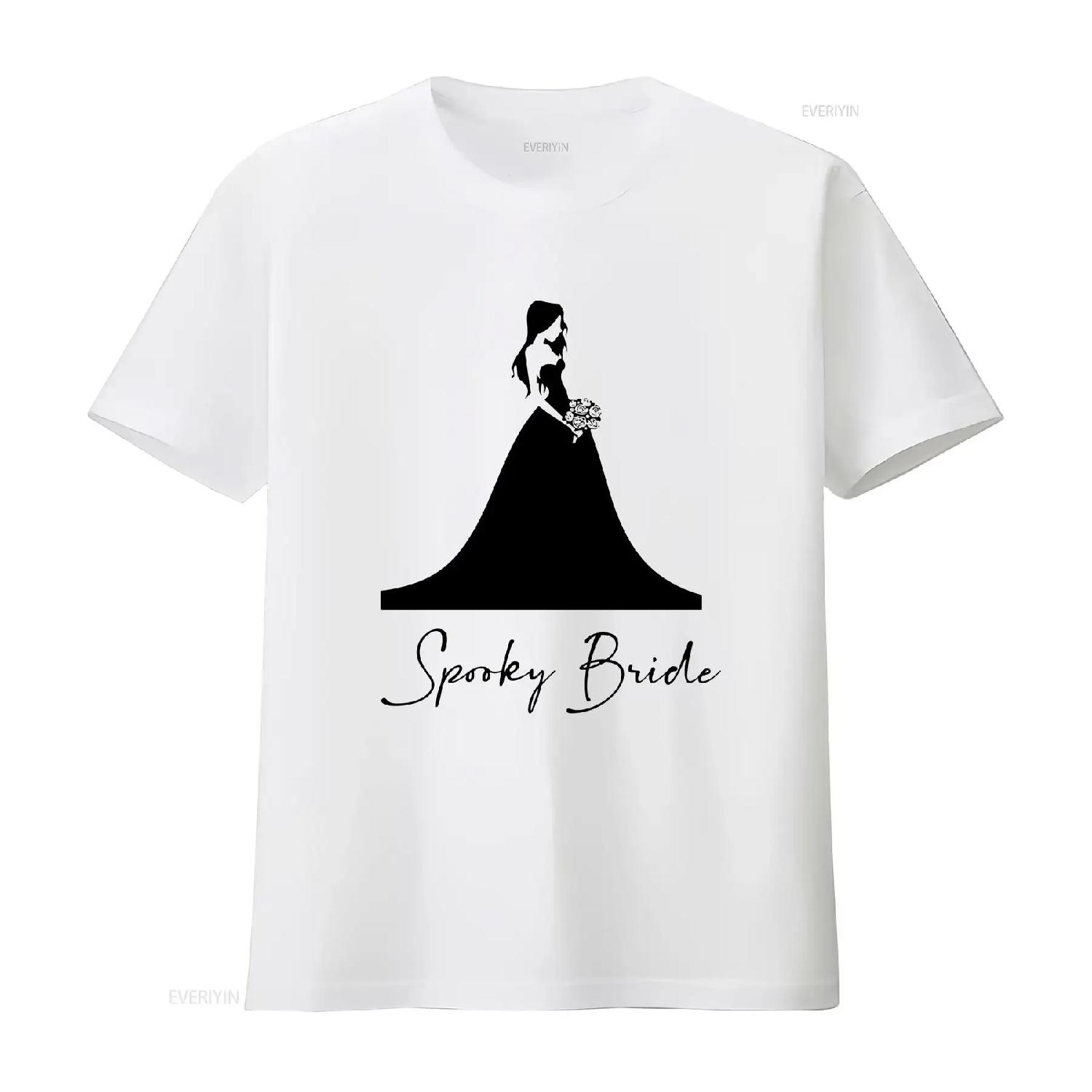 

Beautiful Spooky Bride T Shirt Bachelorette or Bridal Shower Goth Creepy Wedding vintage Washed Soft Versatile Slightly graphic XXXXXL білий
