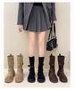 Two-way Khaki Thick-Soled Mid-Calf Vintage Martin Boots 2025 - Height-Increasing, Fashionable, Slimming Short Boots.