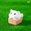 Miniaturní figurky zvířat Malá kočka Řemesla z pryskyřice House Micro Fairy Garden Diy Doplňky Kreativní domácí dekorace do auta