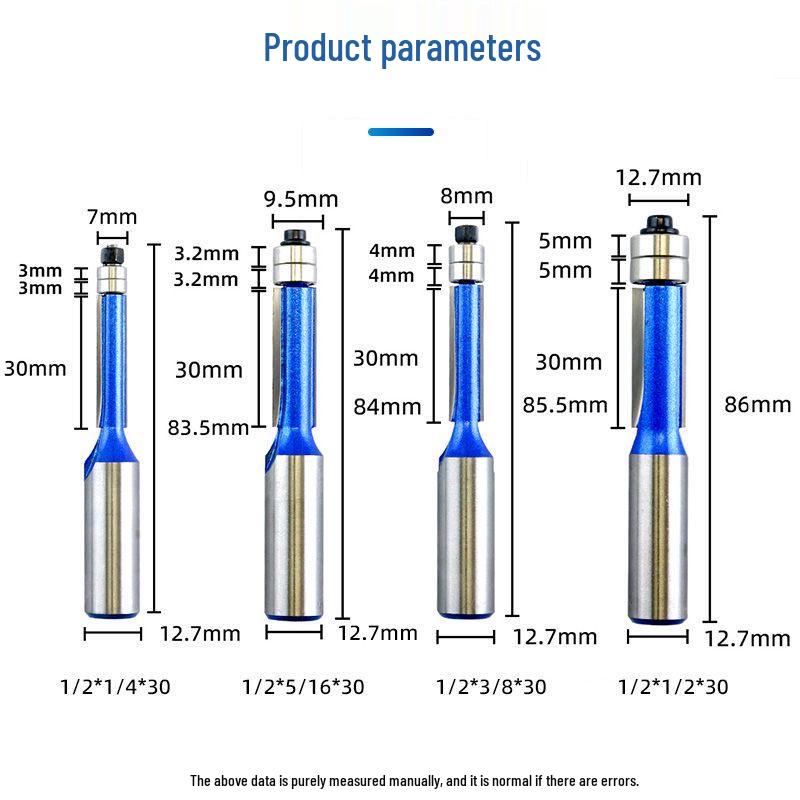 Doppelt gelagerter Kantenfräser Holzbearbeitungsfräser-Set