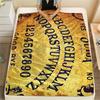 1PC Psychic Board Print Flannel Blanket, High Quality All Seasons, Home Decor, Warmth and Comfort, Perfect for Christmas Gifts