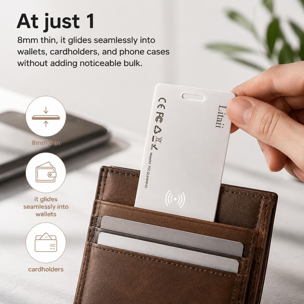 Official MFi Certified Smart Tag GPS Tracker for Apple & Google Find My Device Ultra-thin GPS Tracking Device Tracking Device