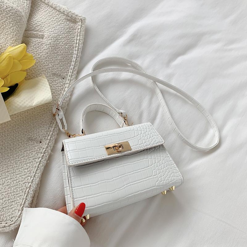 

Retro small bag autumn fashion shoulder bag messenger bag women s bag simple portable small square bag белый