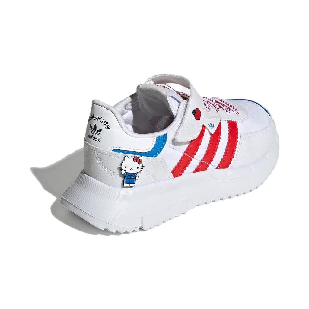 adidas Hello Kitty X Originals Retropy F2 Cf El C Klasyczne Rzepy Antypoślizgowe Odporne na Ścieranie Oddychające Niskie Codzienne Buty Trampki Dziecięce GX9231