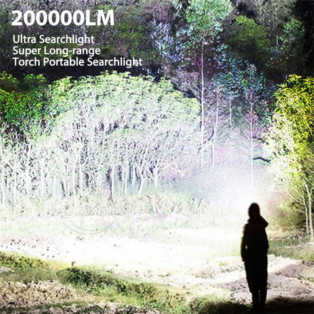 Led Searchlight Spotlight 6000mah Rechargeable Battery Super Bright Flashlight Outdoor Emergency Tool Powerful Flashlight Torch