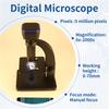 A96I-2000X Biologisches Digitalmikroskop Wifi USB-Mikroskop Mit Digitaler & Mikrobieller Linse Mit 11 Einstellbaren LEDs