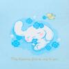 Sanrio Cinnamoroll Shoulder Bag Light Blue Clover Design Casual Tote Bag