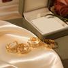 Huggies Leaf Hoop Earrings for Women Gold Color Stainless Steel Earrings Fashion Ear Buckle Wedding Jewelry Birthday Gift