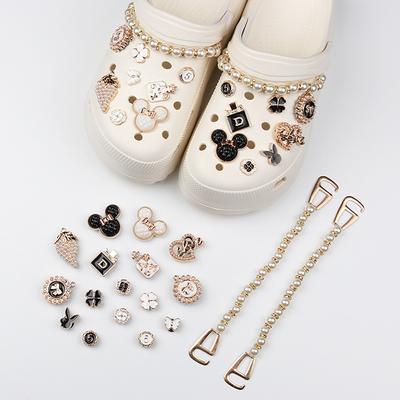 Schuhanhänger für DIY Farbiger Diamant Kristall Schuhschnalle Dekoration für Schuhanhänger Zubehör Kinderparty Geschenk Schuhdekorationen